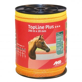 TopLine Plus Weidezaunband 200 m x 20 mm gelb/orange